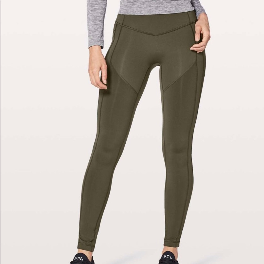 Lululemon All The Right Places Sz 8 Dark Olive NWT